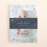 "Out of this World" - Birth Announcement Belly Bands in Navy by Monika Torun - Front