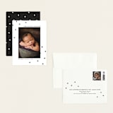 "Modern Plus" - Birth Announcement Booklette™ Cards in Ink by Wendy Chung - Assembled