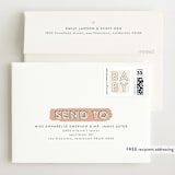"The Trio" - Birth Announcement Booklette™ Cards in Soft Peach by Hooray Creative - FREE Recipient Addressing