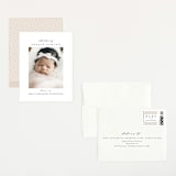 "Elegant Collage" - Birth Announcement Booklette™ Cards in Ink by Ana Sharpe - Assembled