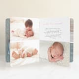"Joyful Memories" - Birth Announcement Booklette™ Cards in Peony by Sara Hicks Malone - Interior Option - 2