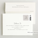 "Big Script" - Birth Announcement Booklette™ Cards in Smoke by Genna Blackburn - FREE Recipient Addressing