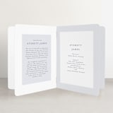 "Love Multiplies" - Birth Announcement Booklette™ Cards in Dusty Blue by Julie Murray - Interior Option - 2