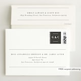 "Two to Love" - Birth Announcement Booklette™ Cards in Charcoal by Michelle Taylor - FREE Recipient Addressing