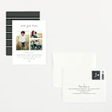 "With Full Hearts" - Birth Announcement Booklette™ Cards in Charcoal by Lisa Assenmacher - Assembled