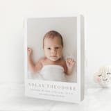 "Menil" - Birth Announcement Booklette™ Cards in Fawn by Megan Davis - Front