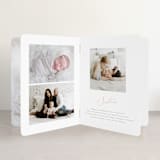 "Namely" - Birth Announcement Booklette™ Cards in Blush by Sarah Brown - Interior Option - 1