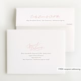 "Namely" - Birth Announcement Booklette™ Cards in Blush by Sarah Brown - FREE Recipient Addressing