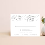 "Timless Elegance" - Personalized Stationery in Smoke by Ilze Lucero - Front