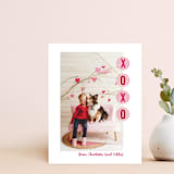 "XO Tissue" - Personalized Stationery in Berry by Dawn Pope - Front