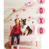 "XO Tissue" - Personalized Stationery in Berry by Dawn Pope - Close-Up