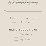 "Herringbone Frame RSVP Card" - Personalized Stationery in Sage by Amber Barkley - Close-Up