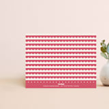"Botanical Banner Notecard (Gracias)" - Personalized Stationery in Magenta by Amber Barkley - Back of Card