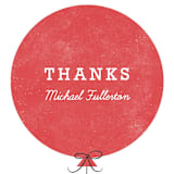 "Birthday Balloon Thank You Card" - Personalized Stationery in Red by Amber Barkley - Close-Up