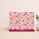 "XO Cookies Note Card" - Personalized Stationery in Peach by Amber Barkley - Back of Card