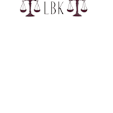 "Scales Of Justice Monogram" - Personalized Stationery in Burgundy by Lisa Travis - Close-Up