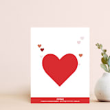 "Write From The Heart" - Personalized Stationery in Strawberry by Zhay Smith - Back of Card