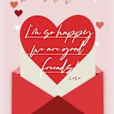 "Write From The Heart" - Personalized Stationery in Strawberry by Zhay Smith - Close-Up