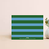 "Tonal Thanks" - Personalized Stationery in Kelly Green by Jennifer Lew - Back of Card