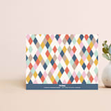"Off to Join the Circus Thank You Card" - Personalized Stationery in Navy by Amber Barkley - Back of Card
