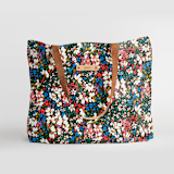 "garden club" - Carry-All Slouch Tote in Roses by Angela Marzuki - Carry-All Slouch Tote