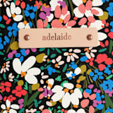 "garden club" - Carry-All Slouch Tote in Roses by Angela Marzuki - Tag Detail
