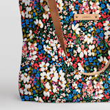"garden club" - Carry-All Slouch Tote in Roses by Angela Marzuki - Fabric Detail