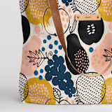 "Farmer's Market" - Carry-All Slouch Tote in Herb by Iveta Angelova - Fabric Detail