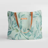 "Botanical greenery" - Carry-All Slouch Tote in Greenery by Lucrecia Caporale - Carry-All Slouch Tote