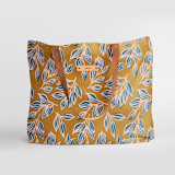 "Wandering" - Carry-All Slouch Tote in Mustard by Alicia Schultz - Carry-All Slouch Tote