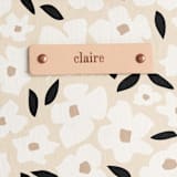 "Primavera" - Carry-All Slouch Tote in Daisy by Iveta Angelova - Tag Detail