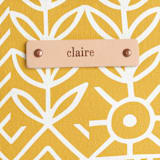 "Deconstruct" - Carry-All Slouch Tote in Sunshine by Michelle Taylor - Tag Detail