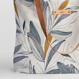 "Casual style" - Carry-All Slouch Tote in Denim by Lucrecia Caporale - Fabric Detail