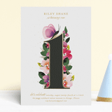 "Butterfly Garden" - Children's Birthday Party Invitations in Peony by Angela Marzuki - Front