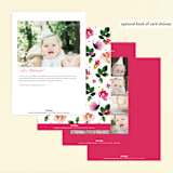 "Butterfly Garden" - Children's Birthday Party Invitations in Peony by Angela Marzuki - Back of Card Options