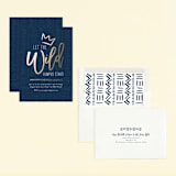 "Wild Rumpus" - Children's Birthday Party Invitations in Navy by Anelle Mostert - Assembled