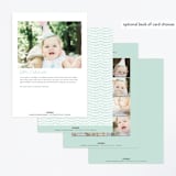 "Gilded Garland" - Children's Birthday Party Invitations in Peppermint by Angela Thompson - Back of Card Options
