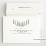 "Gilded Garland" - Children's Birthday Party Invitations in Peppermint by Angela Thompson - FREE Recipient Addressing