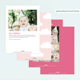 "glitter fairy" - Children's Birthday Party Invitations in Powder by peetie design - Back of Card Options