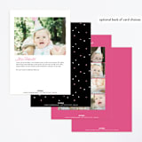 "Dance Party" - Children's Birthday Party Invitations in Raspberry by Kelly Nasuta - Back of Card Options