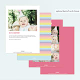 "unicorno" - Children's Birthday Party Invitations in Bubblegum by peetie design - Back of Card Options