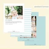 "Magical Pegasus" - Children's Birthday Party Invitations in Azure by peetie design - Back of Card Options