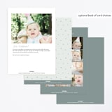"Birthday Stars" - Children's Birthday Party Invitations in Sky by Lori Wemple - Back of Card Options