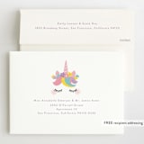 "Sweet Unicorn" - Children's Birthday Party Invitations in Strawberry by Annie Holmquist - FREE Recipient Addressing