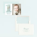 "Onederful" - Children's Birthday Party Invitations in Seafoam by Christina Novak - Assembled