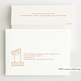"Big Confetti 1" - Children's Birthday Party Invitations in Coral by fatfatin - FREE Recipient Addressing
