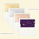 "PoOf!" - Children's Birthday Party Invitations in Plum by Itsy Belle Studio - Envelope Liner Options