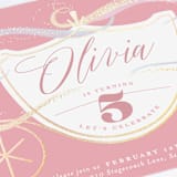 "Shimmering Princess" - Children's Birthday Party Invitations in Candy by Rebecca Durflinger - Detail