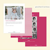 "Blooming One" - Children's Birthday Party Invitations in Petal by Grace Kreinbrink - Back of Card Options
