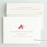 "little ballerina" - Children's Birthday Party Invitations in Rose by Kanika Mathur - FREE Recipient Addressing